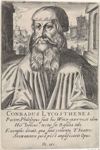 Portret van Conrad Lycosthenes