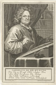 Portret van Cornelis de Bie op 81-jarige leeftijd