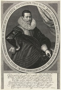 Portret van Cornelis Liens op 56-jarige leeftijd,