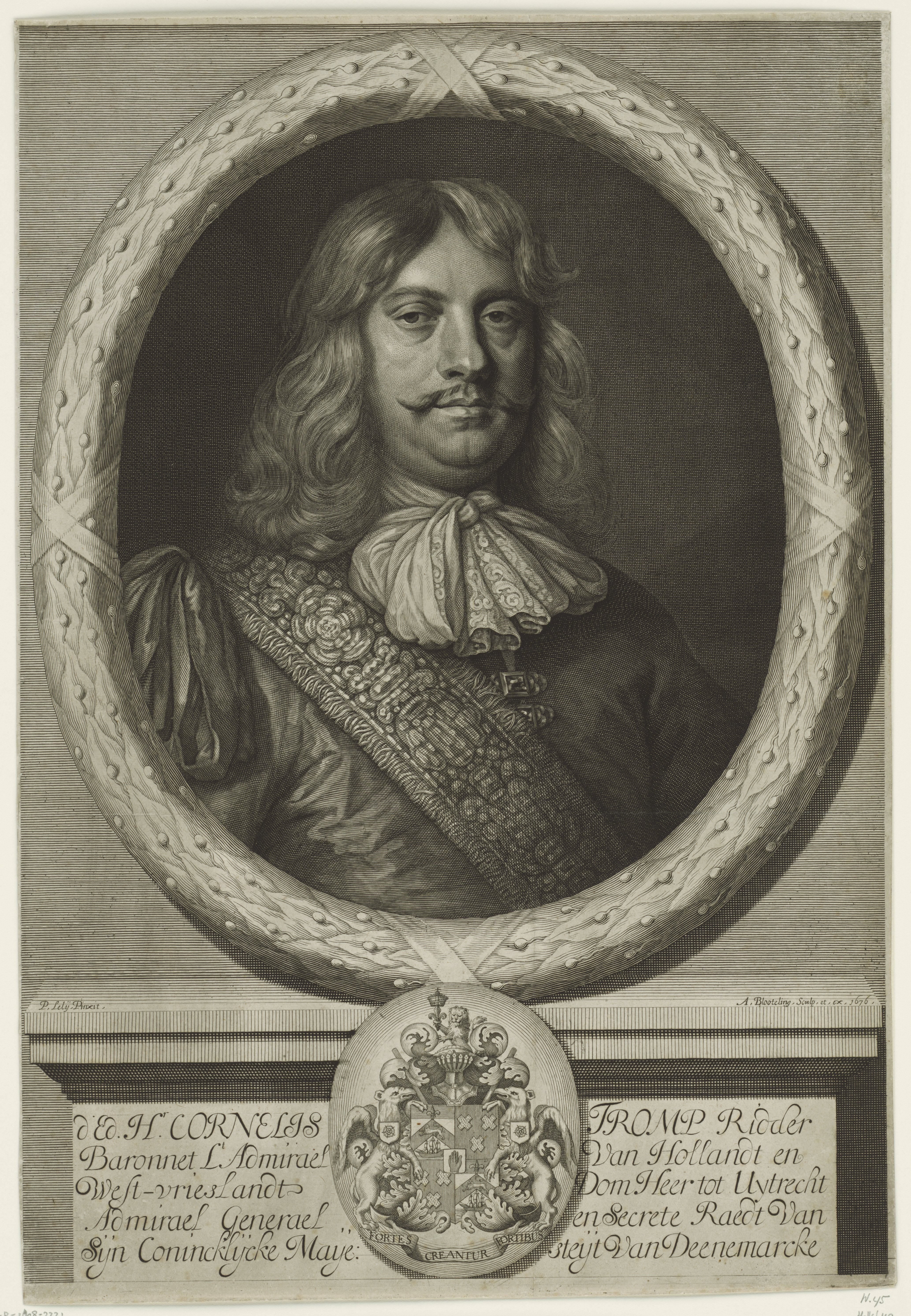 Portret van Cornelis Tromp by Abraham Bloteling