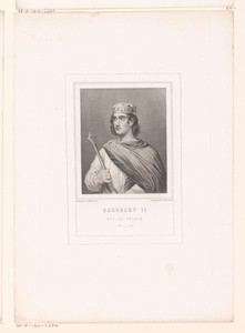 Portret van Dagobert III, koning der Franken