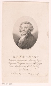 Portret van Daniel Friedrich Sotzmann