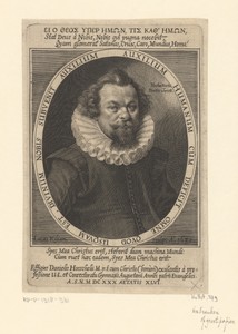 Portret van Daniel Höschel op 46-jarige leeftijd