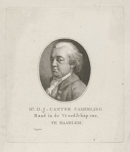 Portret van Daniël Jacobus Canter Camerling