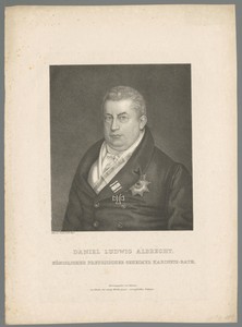 Portret van Daniel Ludwig Albrecht
