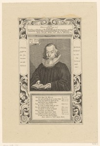 Portret van Daniel Schelling op 66-jarige leeftijd