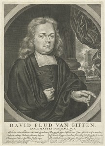 Portret van David Flud van Giffen, predikant te Dordrecht