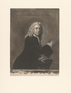 Portret van David Garrick als Peter Puff
