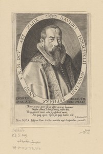 Portret van David Höschel op 48-jarige leeftijd