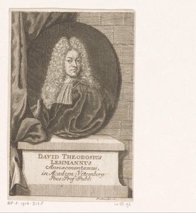 Portret van David Theodosius Lehmann