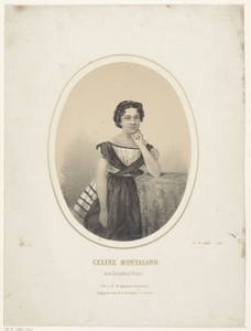 Portret van de actrice Celine Montaland