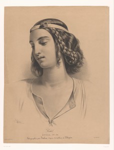 Portret van de actrice Mademoiselle Rachel (Élisabeth Rachel Félix)
