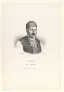 Portret van de admiraal en politicus Andreas Miaoulis