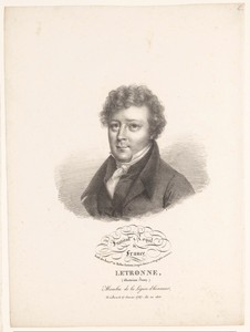 Portret van de archeoloog Jean-Antoine Letronne