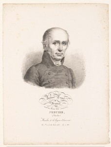 Portret van de architect Charles Percier