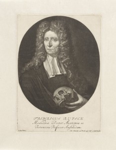 Portret van de arts en botanicus Frederick Ruysch