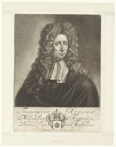 Portret van de arts en botanicus Frederick Ruysch