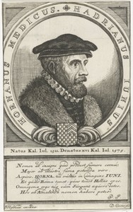 Portret van de arts Hadrianus Junius