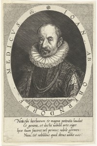 Portret van de arts Johan van Oberndorf