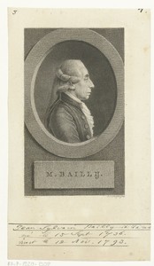 Portret van de astronoom Jean Sylvain Bailly