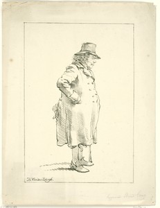 Portret van de bedelaar Hendrik Delbroeck