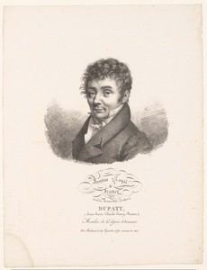 Portret van de beeldhouwer Charles Dupaty