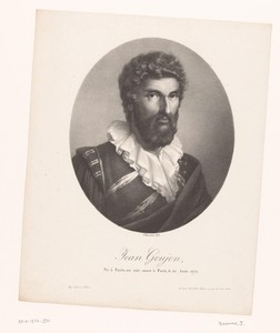 Portret van de beeldhouwer en architect Jean Goujon