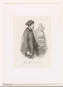 Portret van de beeldhouwer Jan François Brouwenaar