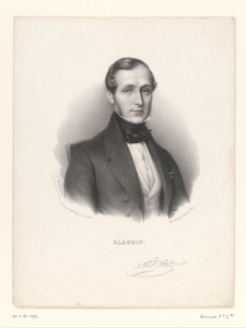 Portret van de chirurg Philippe-Frédéric Blandin