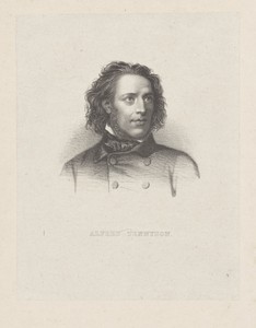 Portret van de dichter Alfred Tennyson