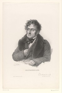 Portret van de dichter en politicus François-René de Chateaubriand