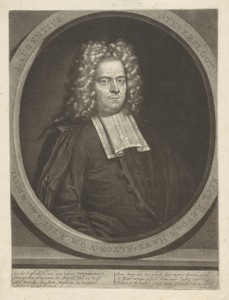 Portret van de dichter en predikant Laurens Steversloot