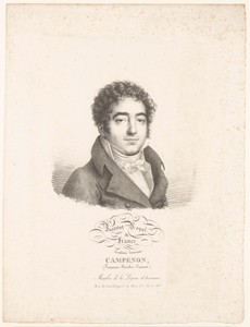 Portret van de dichter François-Nicolas-Vincent Campenon