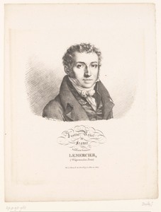 Portret van de dichter Louis-Jean-Népomucène Lemercier