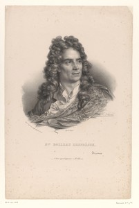 Portret van de dichter Nicolas Boileau