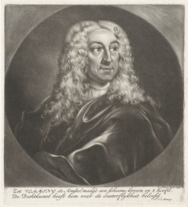 Portret van de dichter Pieter Vlaming