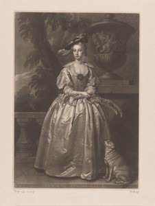 Portret van de dochter van Thomas Hudson