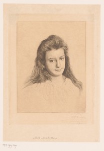 Portret van de dochter van Victor-Charles Mahillon