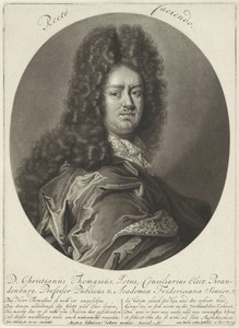Portret van de Duitse professor Christian Thomas