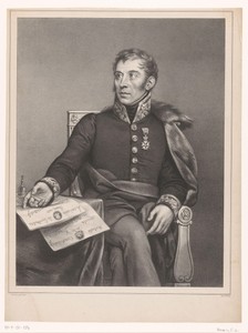Portret van de econoom César Moreau