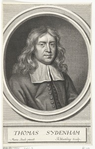 Portret van de Engelse arts Thomas Sydenham