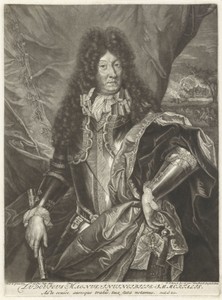 Portret van de Franse koning Lodewijk XIV