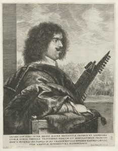 Portret van de Franse luitspeler en componist Jacques Gaultier