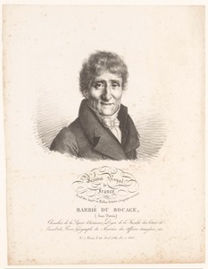 Portret van de geograaf Jean-Denis Barbié du Bocage