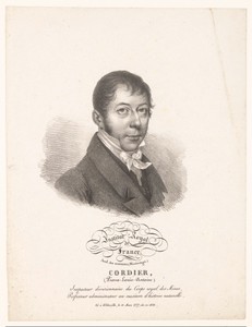 Portret van de geoloog Pierre Louis Antoine Cordier
