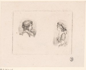 Portret van de gezusters Anna en Celeste Coltellini