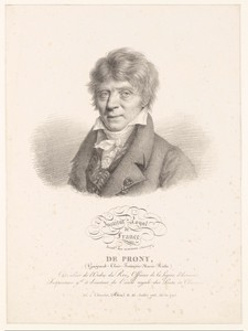 Portret van de ingenieur Gaspard de Prony