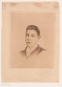 Portret van de jongste zoon van Victor-Charles Mahillon