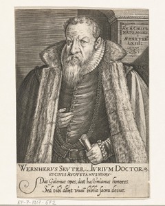 Portret van de jurist Werner Seutter