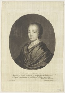 Portret van de knipkunstenares Johanna Koerten